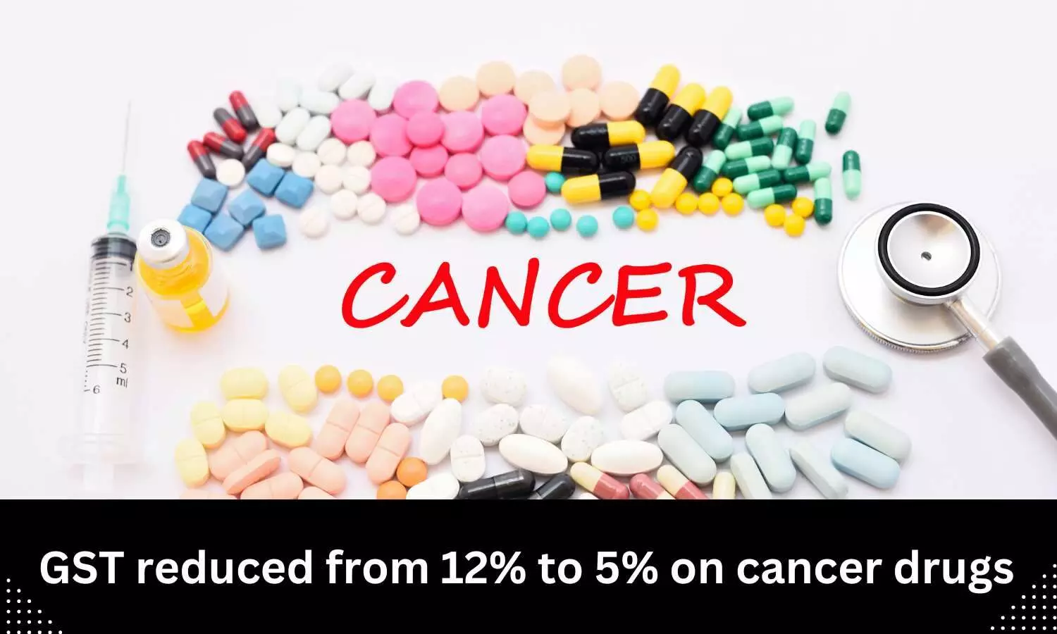 GST rates slashed for certain cancer drugs GST rates slashed for certain cancer drugs